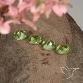 Gemme di Granato demantoide Verde lime naturale da 1.42 ct, Ovale, VS