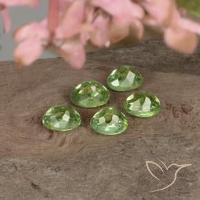 Gemme di Granato demantoide Verde caldo naturale da 1.68 ct, Ovale, VVS-VS