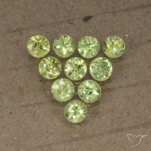 1.80ctw Naturale Verde medio Granato demantoide, Rotondo, VS-SI