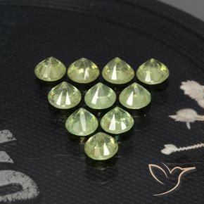 Gemme di Granato demantoide Verde medio naturale da 1.98 ct, Rotondo, VS-SI