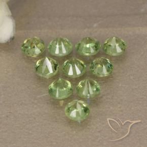 Gemme di Granato demantoide Verde chiaro naturale da 1.75 ct, Rotondo, VS-SI