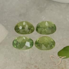 Gemme di Granato demantoide Pera Verde naturale da 1.84 ct, Ovale, VS