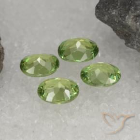 Gemme di Granato demantoide Pera Verde naturale da 1.53 ct, Ovale, VS