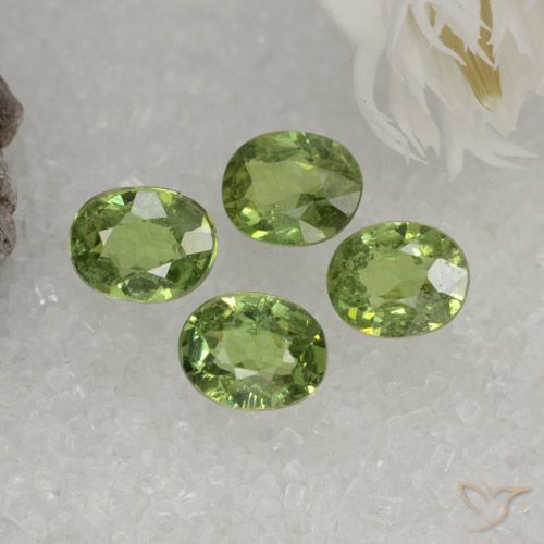 1.61ctw Naturale Verde caldo Granato demantoide, Ovale, VS