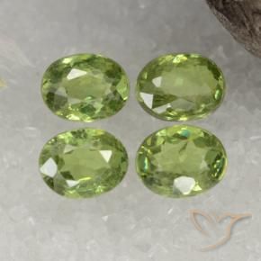 Granato demantoide naturale verde da 1,59 ct, taglio ovale, VS