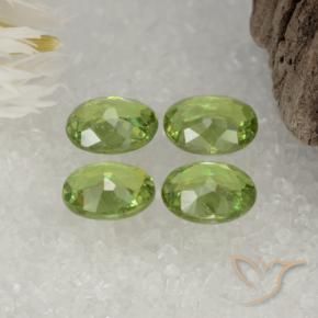Granato demantoide naturale verde da 1,59 ct, taglio ovale, VS