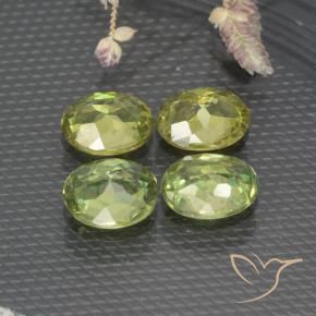 Gemme di Granato demantoide Verde caldo naturale da 1.43 ct, Ovale, VS