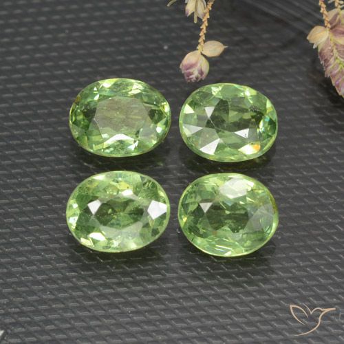 1.51ctw Naturale Verde caldo Granato demantoide, Ovale, VS
