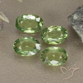 Gemme di Granato demantoide Verde caldo naturale da 2.17 ct, Ovale, VS-SI