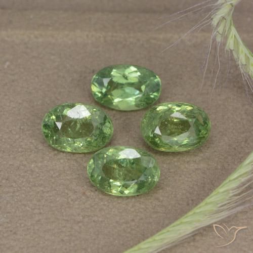 2.56ctw Naturale Verde foresta Granato demantoide, Ovale, VS-SI
