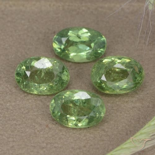 Gemme di Granato demantoide Verde foresta naturale da 2.56 ct, Ovale, VS-SI