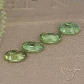 Gemme di Granato demantoide Verde caldo naturale da 2.25 ct, Ovale, VS