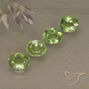Gemme di Granato demantoide Verde foresta naturale da 1.83 ct, Ovale, VS-SI