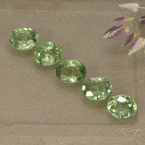 2.49ctw Naturale Verde foresta Granato demantoide, Ovale, VS-SI