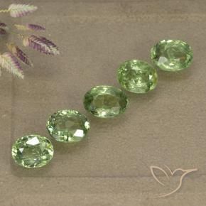 Gemme di Granato demantoide Verde foresta naturale da 2.49 ct, Ovale, VS-SI
