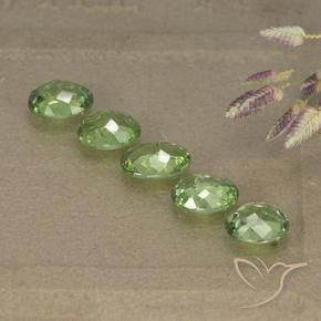 Gemme di Granato demantoide Verde foresta naturale da 2.49 ct, Ovale, VS-SI