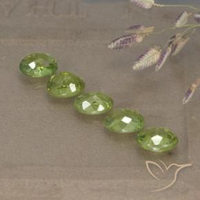 Gemme di Granato demantoide Giallo verde naturale da 2.66 ct, Ovale, VS-SI