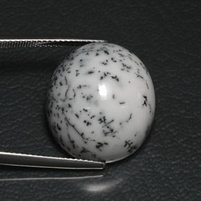 Agata dendritica naturale multicolore da 21,31 ct, taglio ovale, opaco