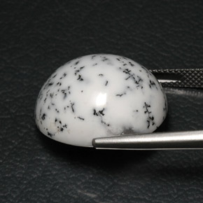 Agata dendritica naturale multicolore da 21,31 ct, taglio ovale, opaco