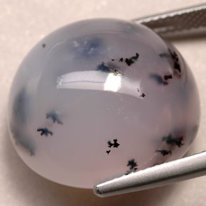 Agata dendritica naturale multicolore da 33,46 ct, trasparente, trasparente/traslucido