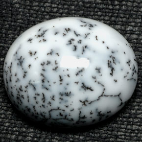 Agata dendritica naturale multicolore da 20,58 ct, taglio ovale, opaco