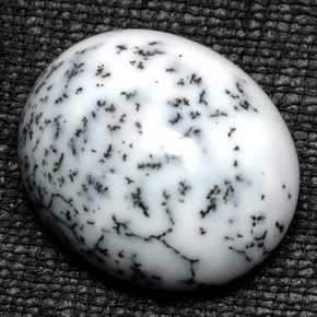 Agata dendritica naturale multicolore da 20,58 ct, taglio ovale, opaco