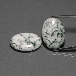 Gemme di Agata dendritica Multicolore naturale da  ct, Taglio ovale, Opaco