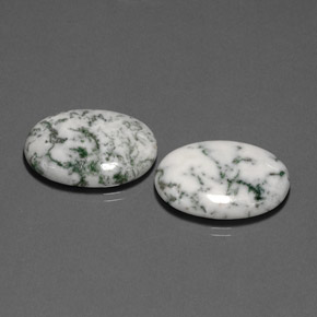 Gemme di Agata dendritica Multicolore naturale da  ct, Taglio ovale, Opaco