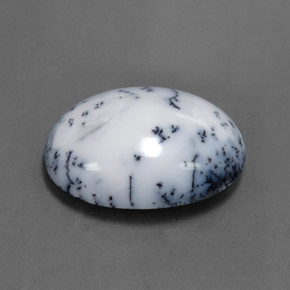 Agata dendritica naturale multicolore da 15,11 ct, taglio ovale, opaco