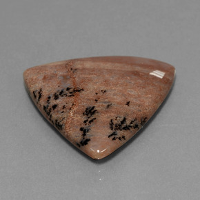 Agata dendritica naturale multicolore da 19,37 ct, trillion, opaco