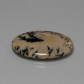 Agata dendritica Multicolore naturale da 21.34 ct, Taglio ovale, Opaco