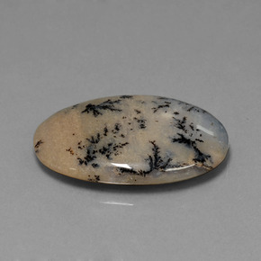 Agata dendritica naturale multicolore da 26,13 ct, taglio ovale, opaco