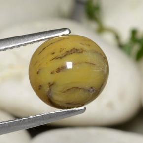 Agata dendritica naturale multicolore da 2,63 ct, taglio ovale, opaco