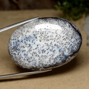 Agata dendritica Multicolore naturale da 104.78 ct, Taglio ovale, Opaco