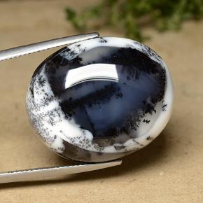 Agata dendritica Multicolore naturale da 42.78 ct, Taglio ovale, Opaco