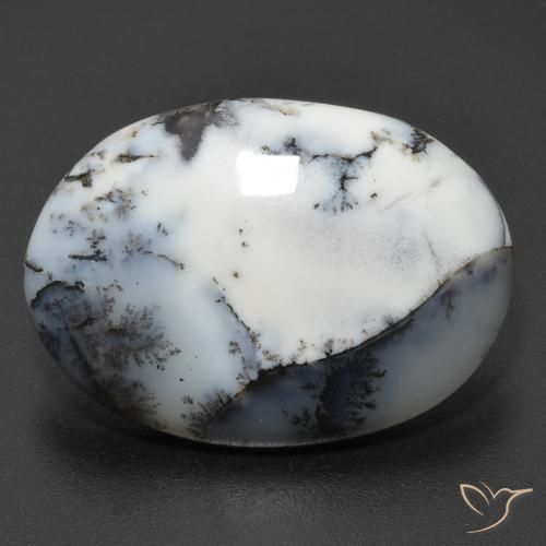 11.20ct Naturale Multicolore Agata dendritica, Ovale, Traslucido