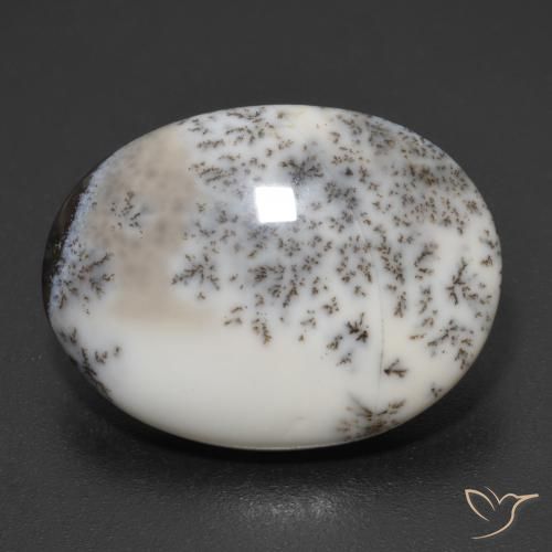 9.34ct Naturale Multicolore Agata dendritica, Ovale, Opaco