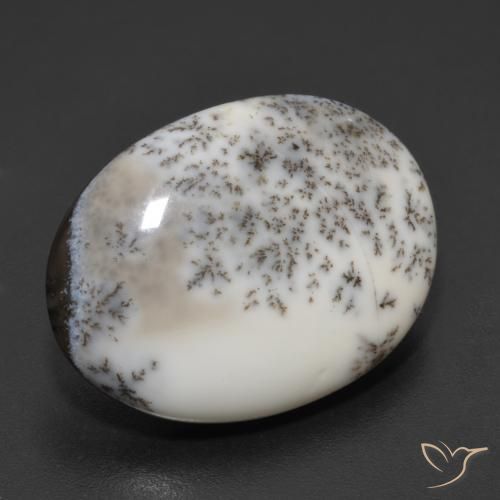 Agata dendritica Multicolore naturale da 9.34 ct, Ovale, Opaco