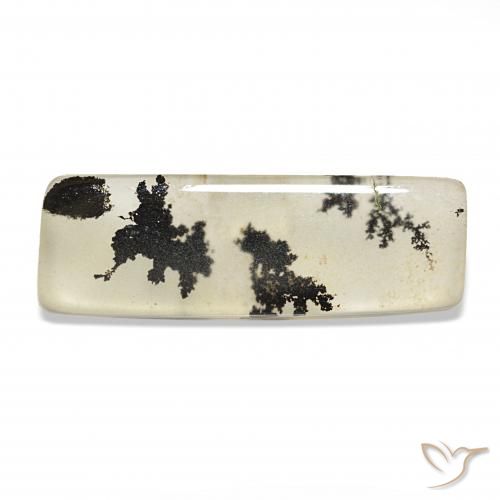 6.39ct Multicolore Agata dendritica, Taglio a baguette, Trasparente
