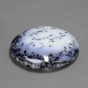 Calcedonio dendritico Multicolore naturale da 69.65 ct, Taglio ovale, Traslucido