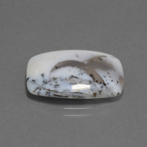 Calcedonio dendritico Multicolore naturale da 10.32 ct, Taglio a cuscino, Traslucido