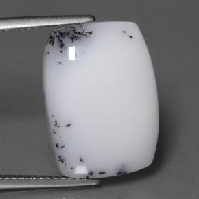 Calcedonio dendritico Multicolore naturale da 10.95 ct, Taglio a cuscino, Opaco