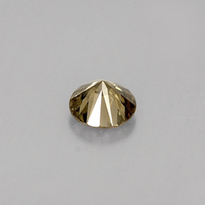 Diamante naturale marrone dorato da 0,29 ct, taglio rotondo, SI