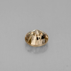 Diamante naturale marrone da 0,44 ct, taglio rotondo, SI