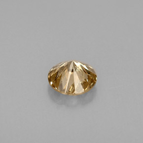 Diamante naturale marrone da 0,42 ct, taglio rotondo, VS-SI