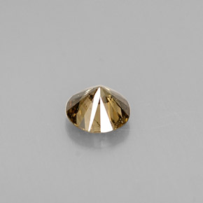 Diamante naturale marrone da 0,32 ct, taglio rotondo, VS-SI