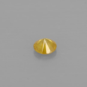 Diamante naturale giallo da 0,10 ct, taglio rotondo, SI-I1