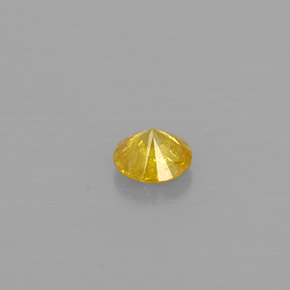 Diamante naturale giallo da 0,11 ct, taglio rotondo, SI-I1