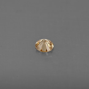 Diamante naturale giallo da 0,13 ct, taglio rotondo, VS