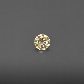 Diamante naturale giallo da 0,14 ct, taglio rotondo, VS